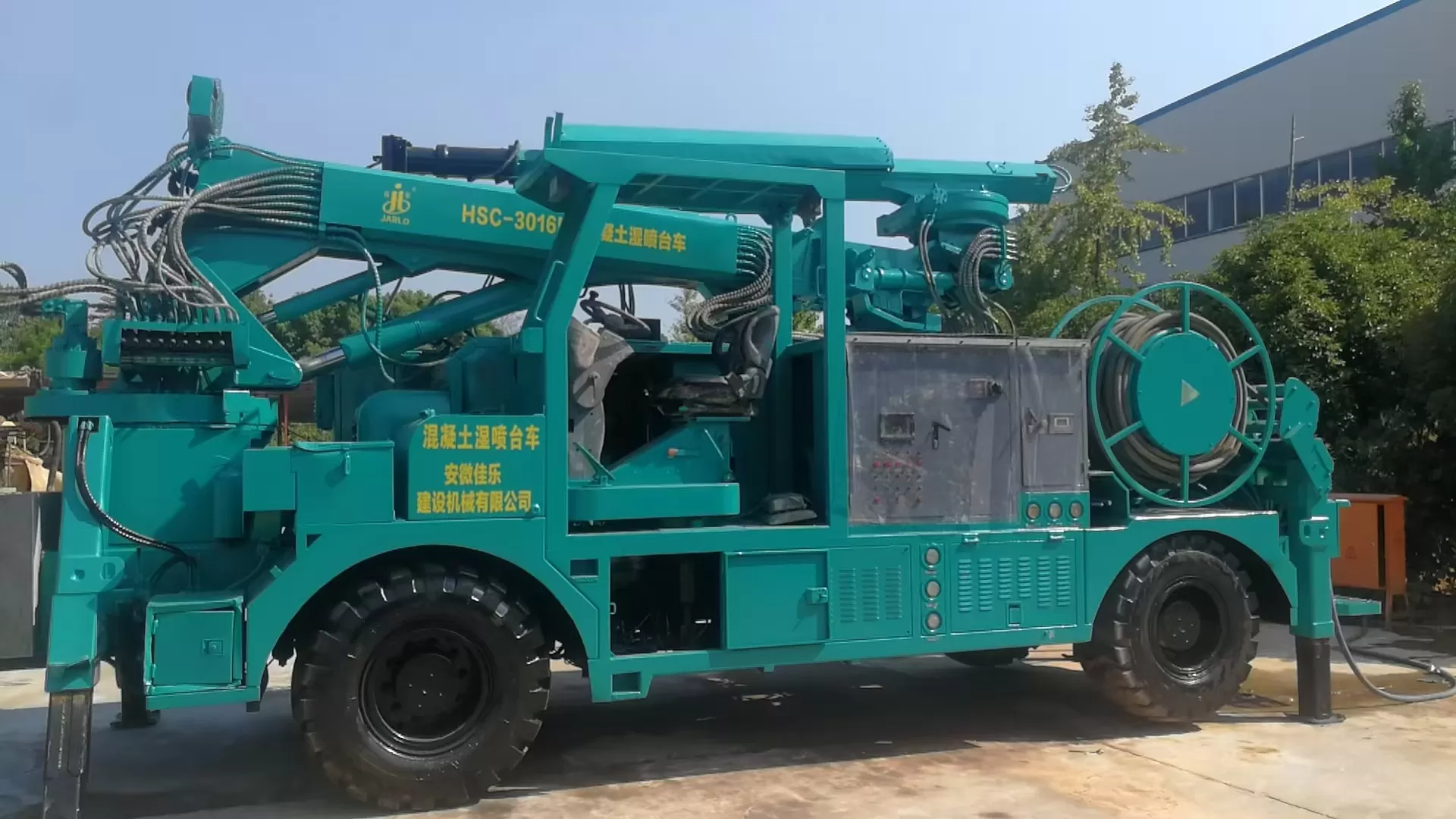 jarlo concrete shotcrete spraying truck 30m3 shotcrete manipulator machine concrete sprayer for mining construction