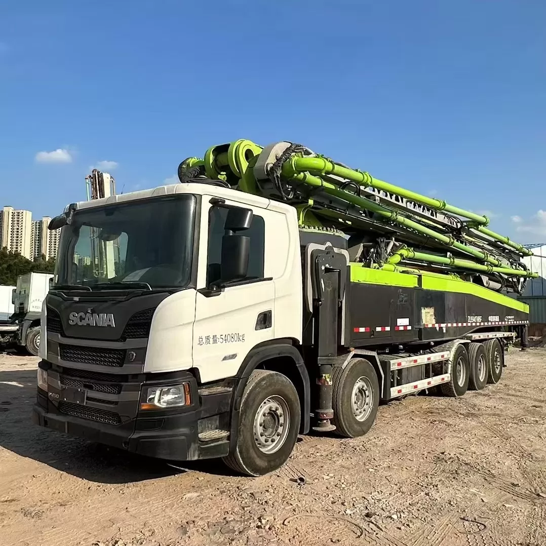 quality 2021 zoomlion boom pump truck-mounted concrete pump car 67m on scania chassis