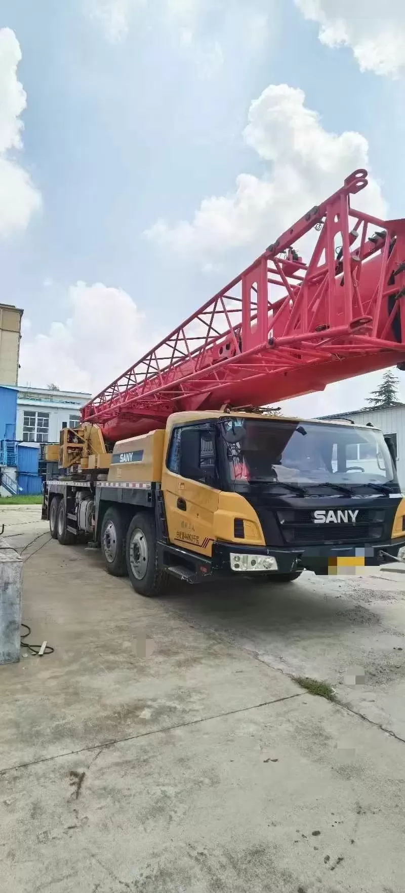 2020 μεταχειρισμένος γερανός sany 55t stc550t6 ανυψωτικό μηχάνημα γερανού φορτηγού τροχοφόρος γερανός