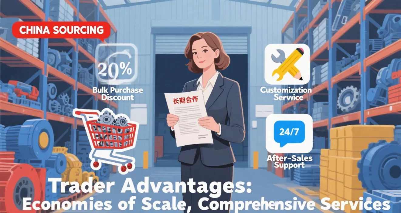 Η China Sourcing προσφέρει στις εμπόρους οικονομίες κλίμακας, ολοκληρωμένες υπηρεσίες (20% έκπτωση, προσαρμογή, υποστήριξη 24/7) για μακροχρόνια συνεργασία