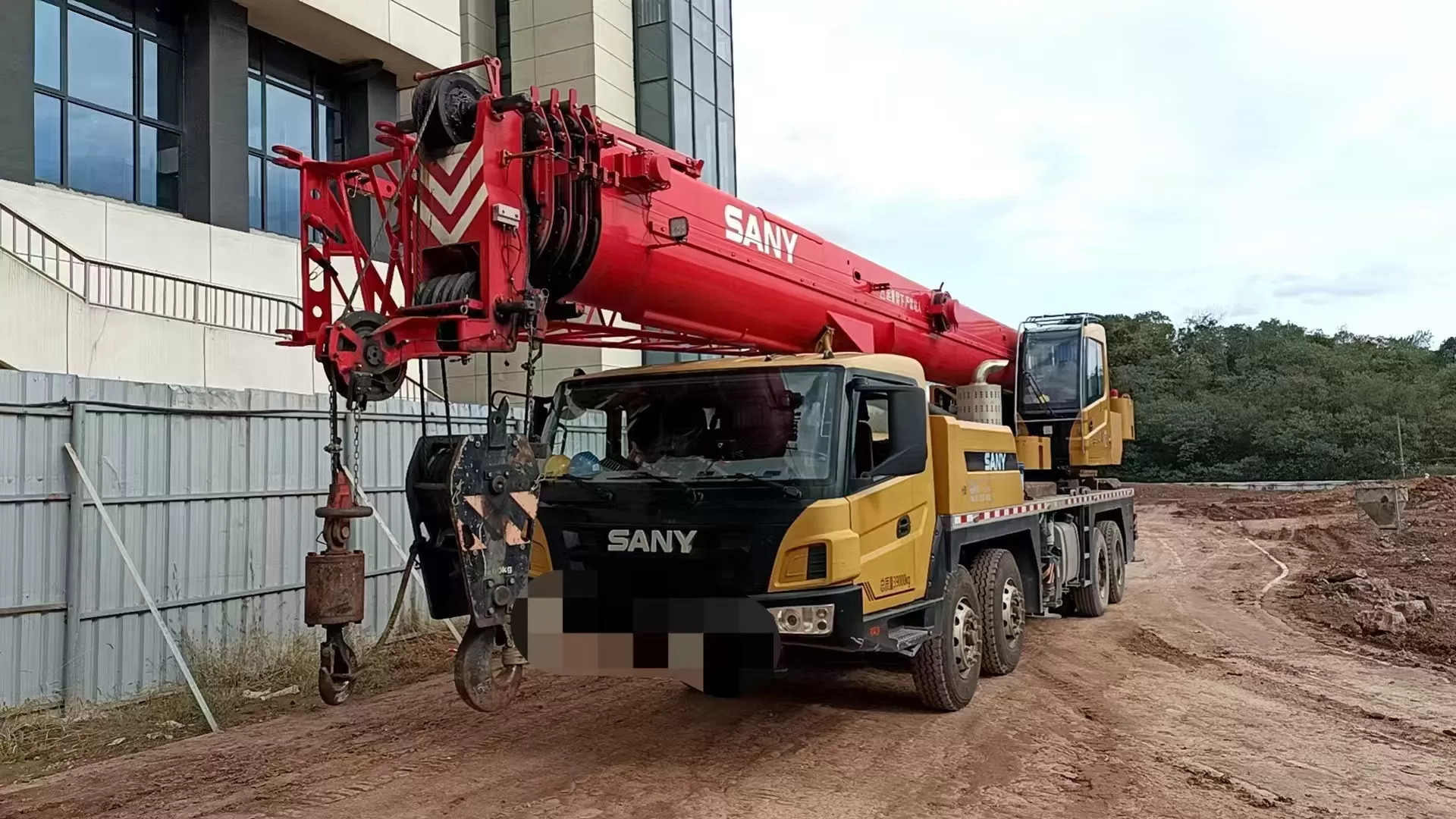 2021 μεταχειρισμένος γερανός sany 40t truck crane lifting machine τροχοφόρος γερανός