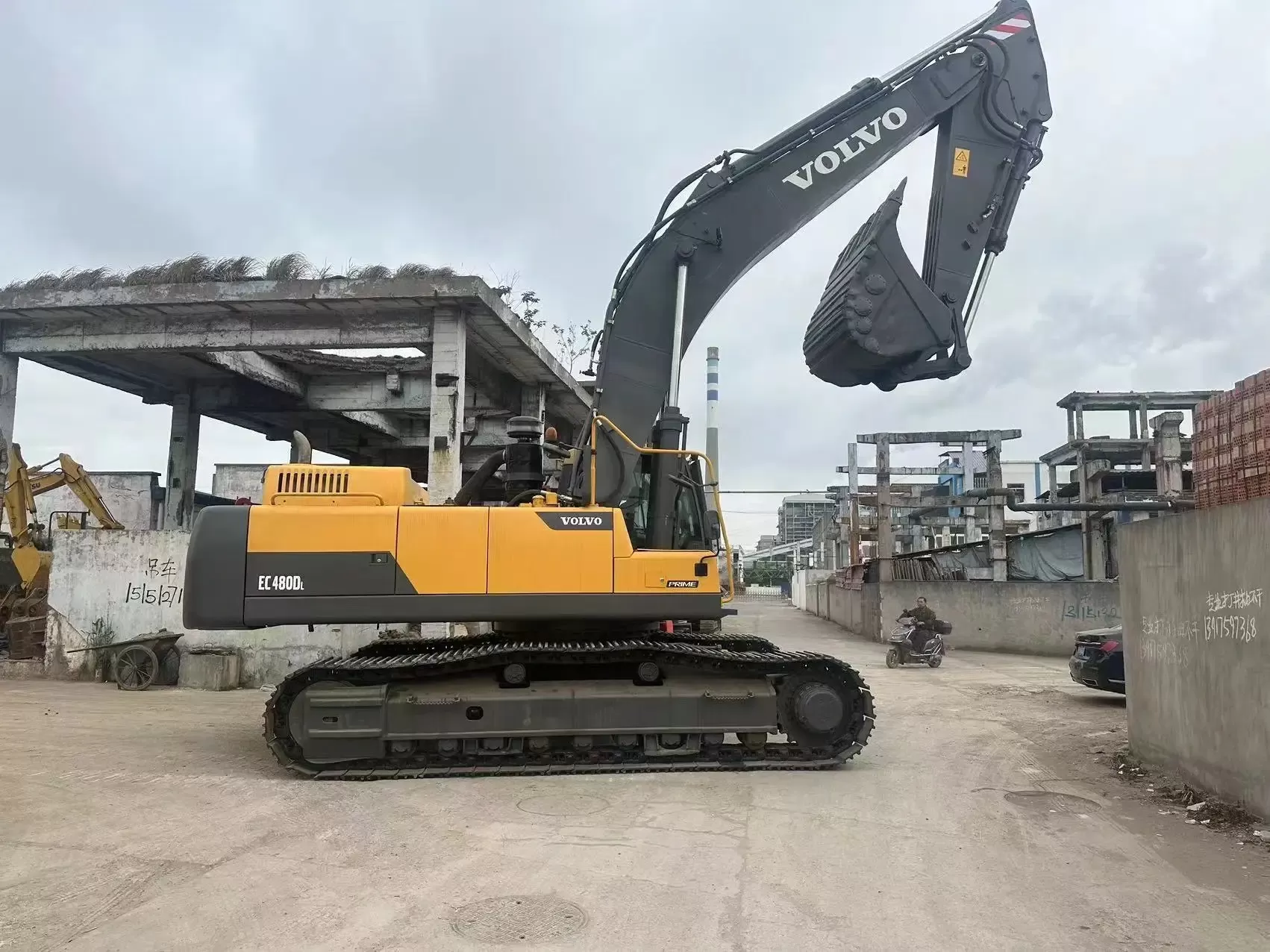 μεταχειρισμένο ec480d crawler excavator japan μεταχειρισμένο εκσκαφέα volvo σε καυτές εκπτώσεις