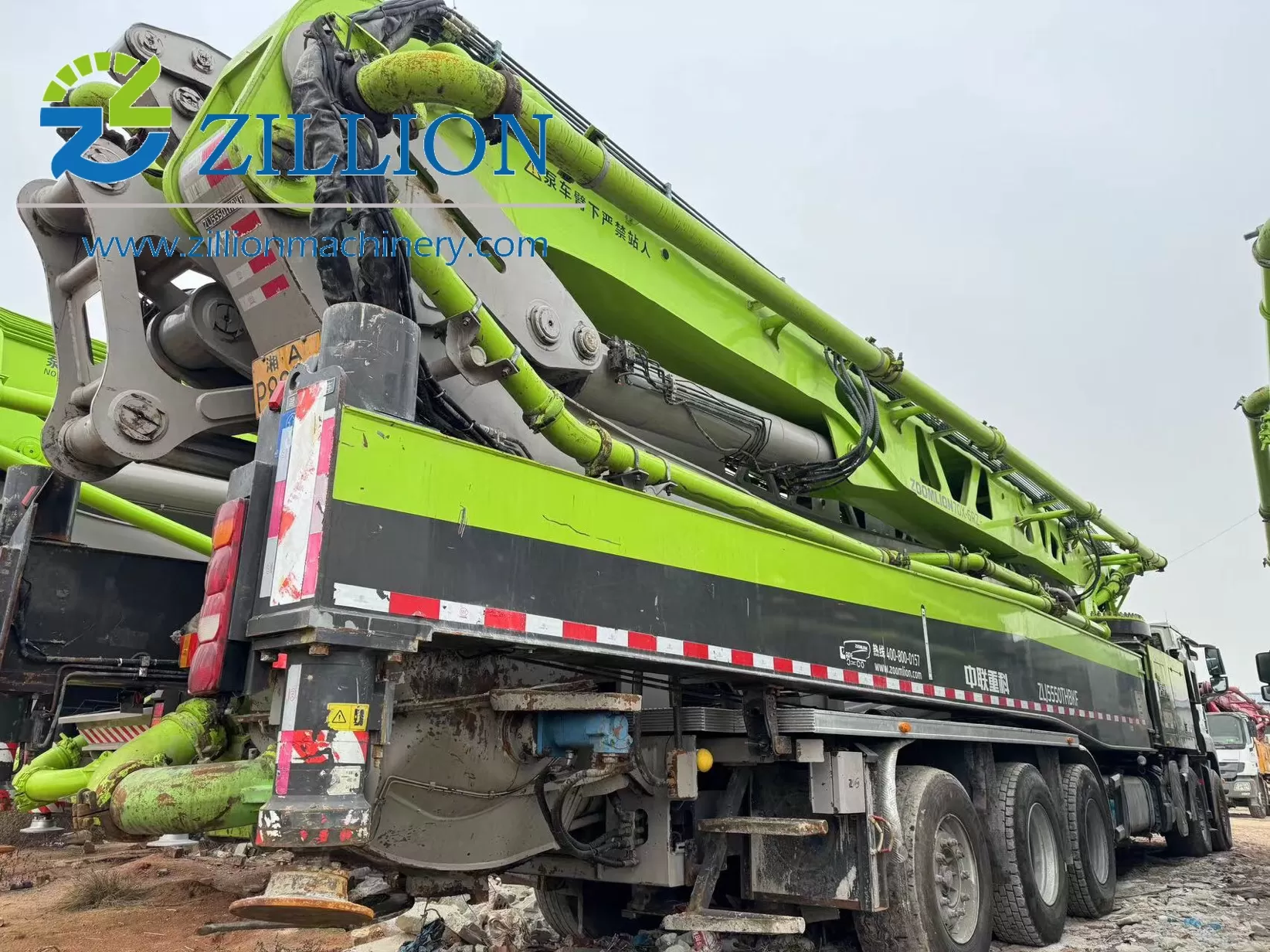 2022 zoomlion 70m long boom truck-mounted truck- pump car on sitrak chassis