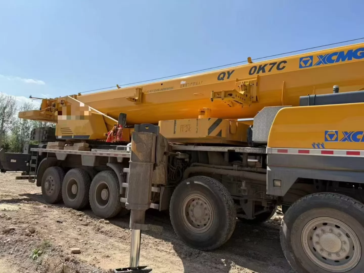 2022 μεταχειρισμένο crane xcmg 100t qy100k ανυψωτικό μηχάνημα γερανού φορτηγού τροχοφόρος γερανός