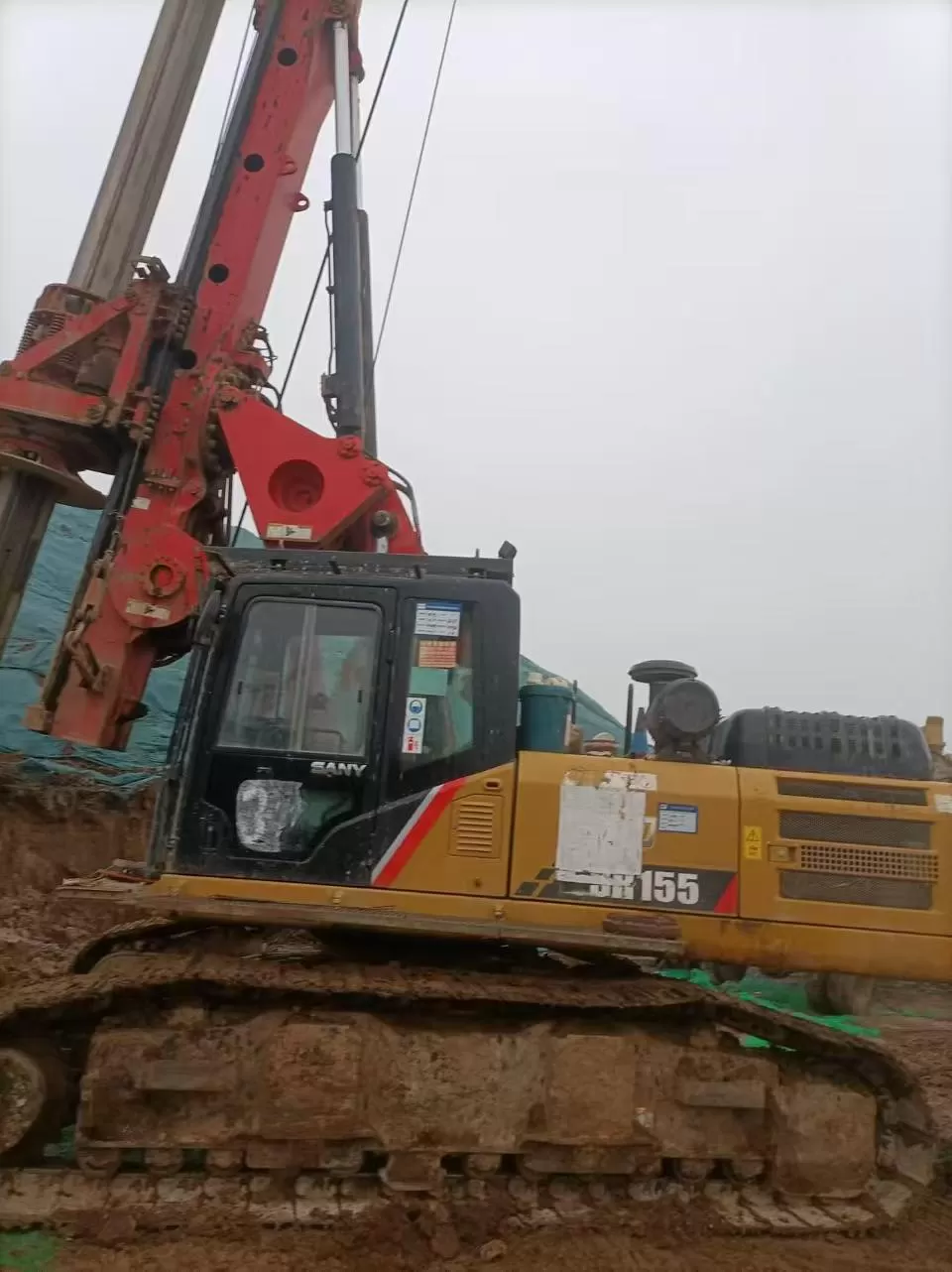 2019 sany piling machinery sr155 rotary drilling rig for foundation drill