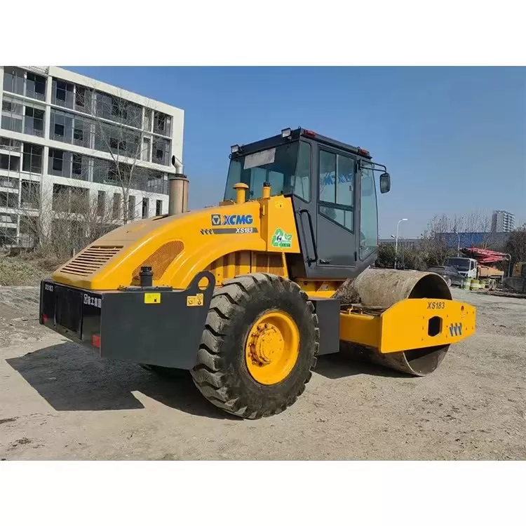 xcmg 18ton μεταχειρισμένο wheel road vibratory compactor single drum rollers soil compactor roller hydraulic asphalt cement concrete