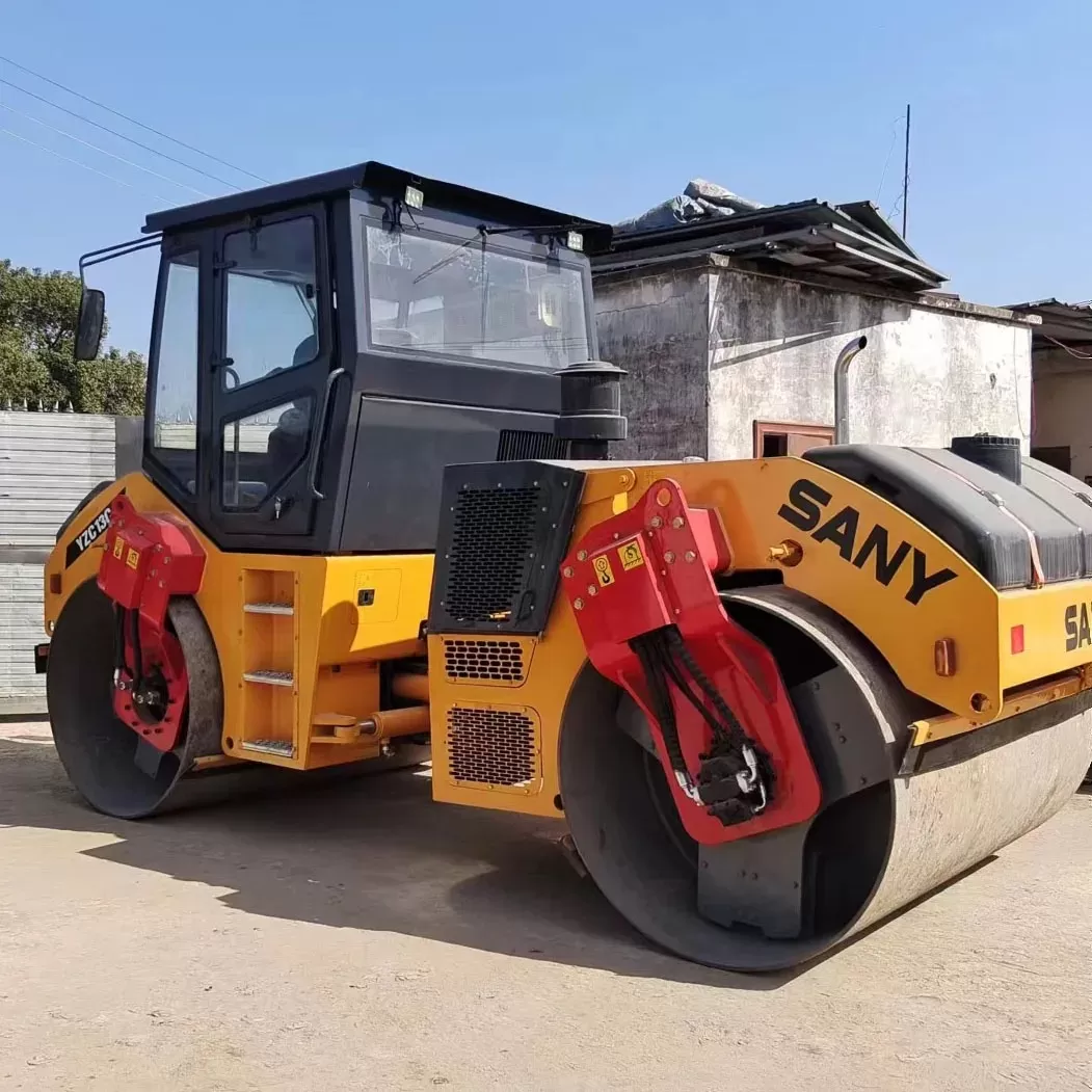 μεταχειρισμένο sany double drum road roller yzc13c road bulding mchinery