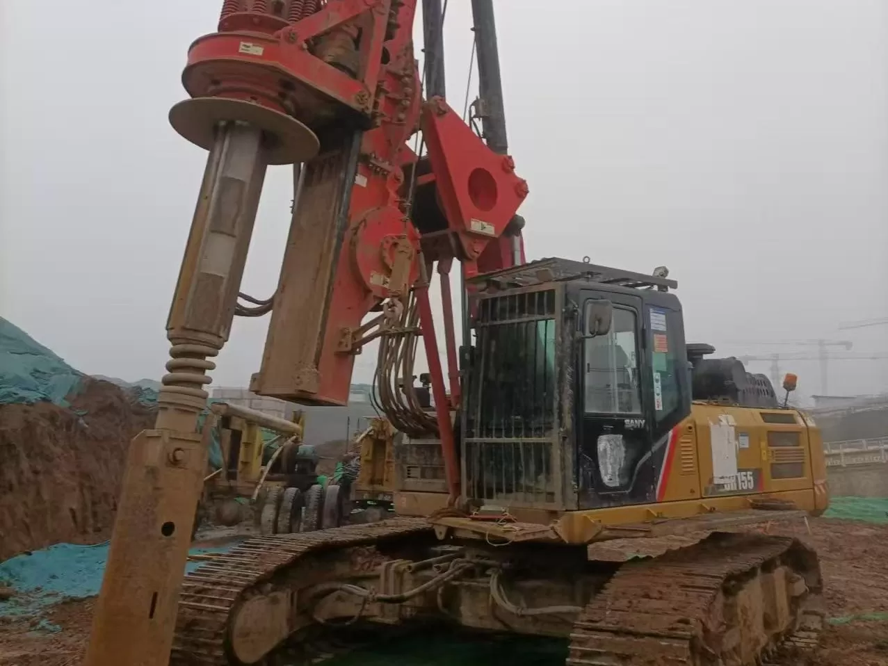 2019 sany piling machinery sr155 rotary drilling rig for foundation drill