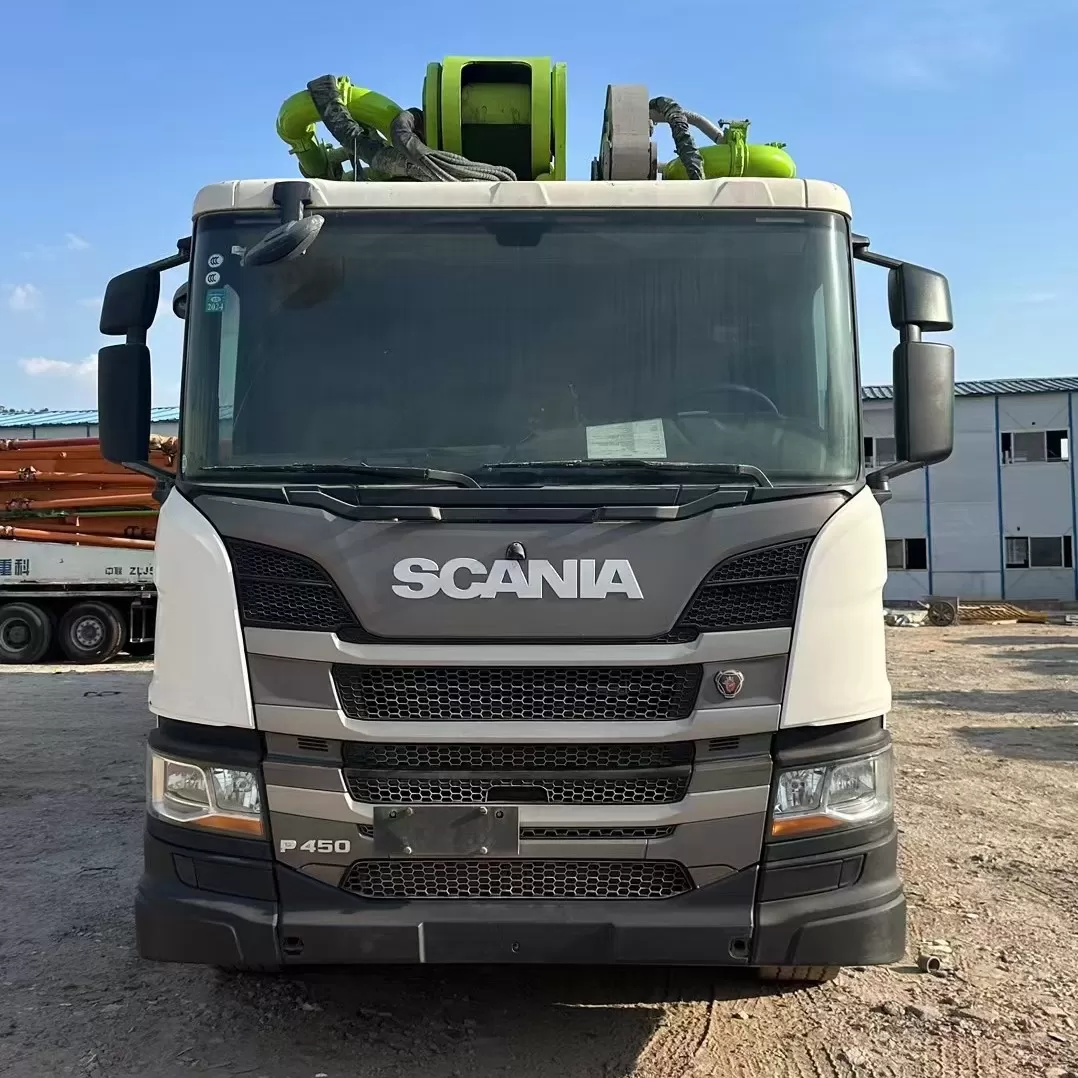 quality 2021 zoomlion boom pump truck-mounted concrete pump car 67m on scania chassis