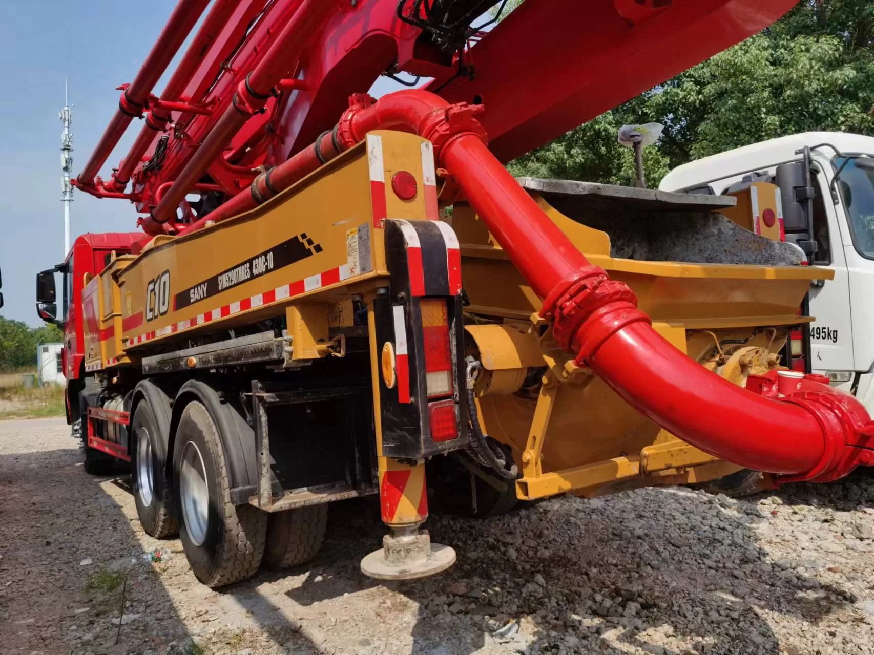 2020 sany truck-mounted concrete pump pump car 43m boom on sany chassis