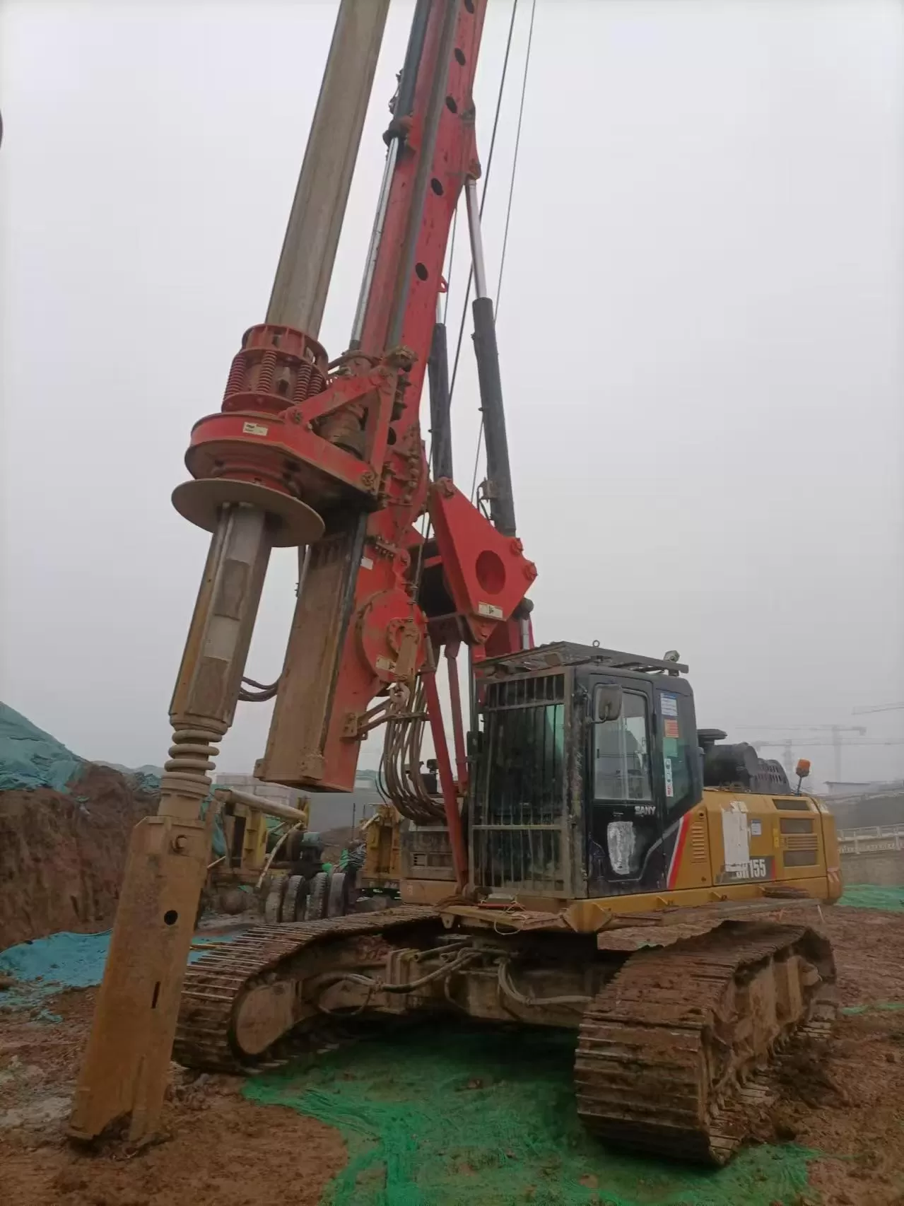 2019 sany piling machinery sr155 rotary drilling rig for foundation drill